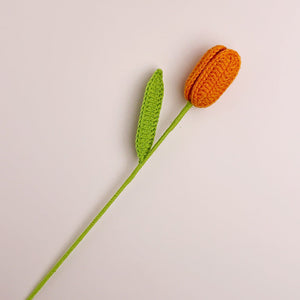 Tulip Crochet Flower Handmade Knitted Flower Gift for Lover - MadeMineAU