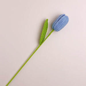 Tulip Crochet Flower Handmade Knitted Flower Gift for Lover - MadeMineAU