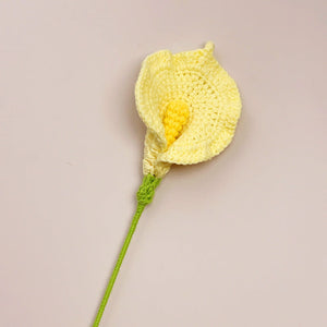 Calla Lily Crochet Flower Handmade Knitted Flower Gift for Lover - MadeMineAU