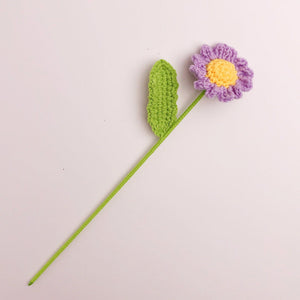 Little Daisy Crochet Flower Handmade Knitted Flower Gift for Lover - MadeMineAU