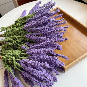1pc Handmade Knitted Flower Lavender Crochet Flower Gift for Her - MadeMineAU