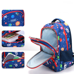 Rainbow School Backpack Astronaut Kids Bookbag Preschool Kindergarten School Bag for Boys Girls - MadeMineAU