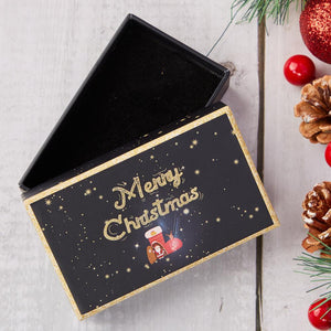Christmas Black Gift Box Jewelry Box Packing for Gifts