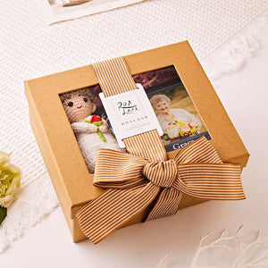 Brown Gift Box for Crochet Dolls - MadeMineAU