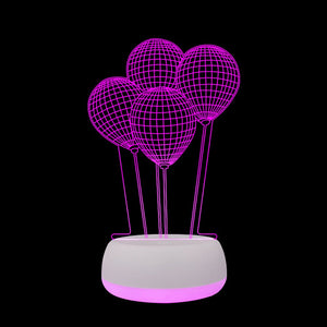 Heart Shaped LED 3D Light Night Light Birthday Gifts for Mom