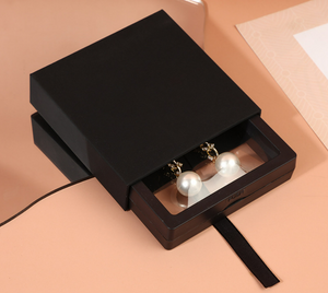 Transparent Jewelry Black Box - Jewelry Drawer Box