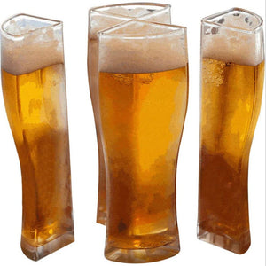 Beer Glasses 4-in-1 Drink Beer Mugs Set Beer Drinking Glasses for Party