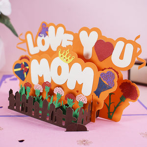 Mother's Day Greeting Card Creative Personality 3d Three-dimensional Blessing Card Birthday To Send Mother Lovemom