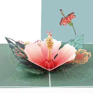 Creative 3d Three-dimensional Flower Greeting Card Mother's Day Blessing Message Card