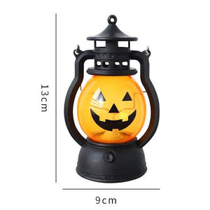 Pumpkin Skull LED Lantern Halloween Decoration Creative Party Light Oil Lamp Prop