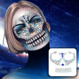 Halloween Face Gems Festival Face Crystal Sticker Party Dress Up