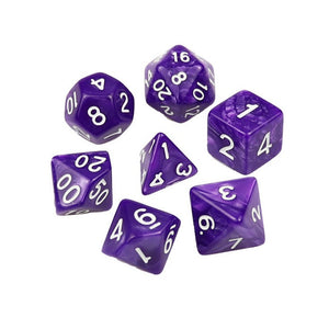 7Pcs Dice of Purple for Table Games