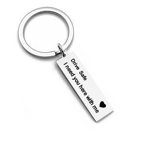 For Him Drive Safe Keychain Metal Keychain - MadeMineAU