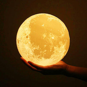 Touch Double Colors - Engraved Photo Moon Lamp - MadeMineAU
