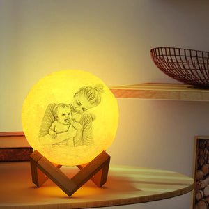 Custom Moon Lamp Personalised Photo Moon Lamp 16 Colors Remote Gifts For Lover