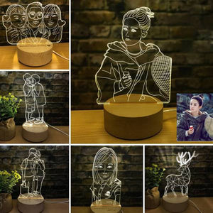 Photo Lamp Personalized 3D Night Light Best Gift Choice For Mother