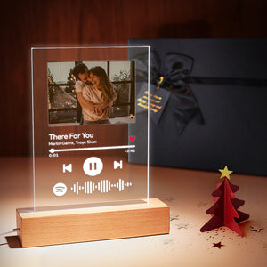 Christmas Gift Custom Night Light - Spotify Code Music Plaque Glass For Family (4.7in X 7.1in)