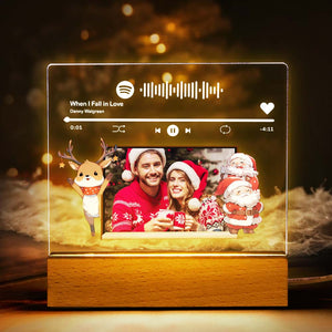 Personalized Spotify Light Night Custom Christmas Lamp Custom Christmas Gift for Lover - auphotomugs