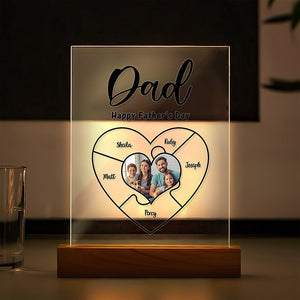 Engraved Nameplate For Dad Personalized Photo Keychain Best Nightlight