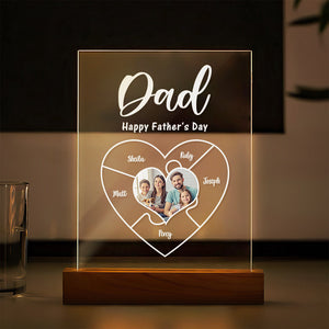 Engraved Nameplate For Dad Personalized Photo Keychain Best Nightlight