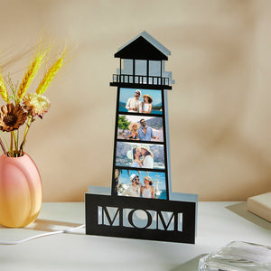 Personalized Photo Lighthouse Night Light LED Lamp Decoration Mother's Day Gifts - MadeMineAU