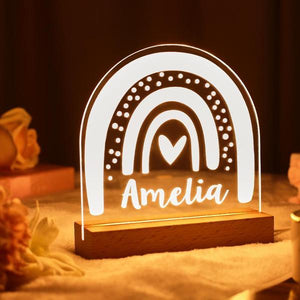 Personalised Decor Personalised Night Light Lamp Gift For Kids