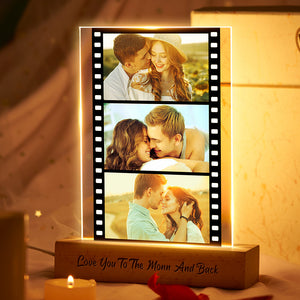 Custom Engraved Photo Night Light Film Night Light Best Gifts For Lovers