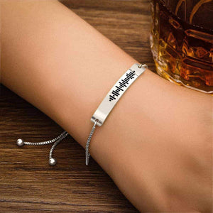 Custom Bracelet Scannable Song Code Music Bracelet Stainless Steel