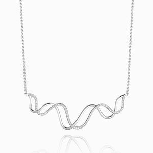 Wave Necklace 925 Sterling Silver For Girl Women - MadeMineAU