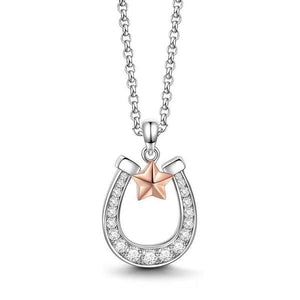 Star Horseshoe Rose Gold Necklace For Girl - MadeMineAU