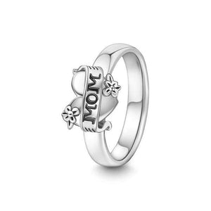 Engraved Mother's Ring Sterling Silver Mother's Day Gift - MadeMineAU