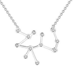 Sagittarius Necklace Silver With Swarovski Zircon For Men Women - MadeMineAU