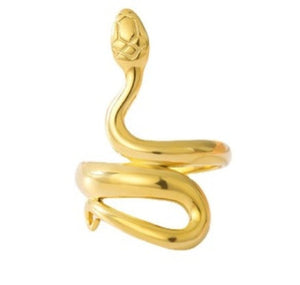 Snake Gold Ring Stainless Steel Us 8 Size For Men - MadeMineAU