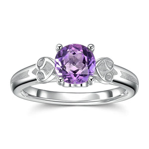 Amethyst Ring True Love Wedding Ring Silver For Women Couple - MadeMineAU