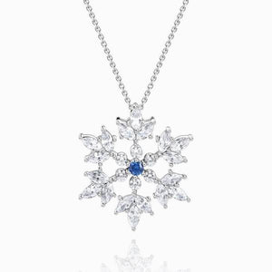Snowflake Silver Pendant Necklace For Men Women - MadeMineAU