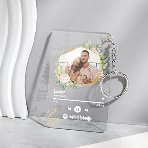 Custom Spotify Code Song Plaque Music Glass Keychain/Plaque/NightLight Gift For Lover - MadeMineAU