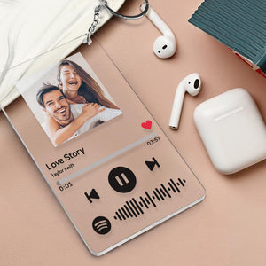 Personalized Spotify Code Music Acrylic Decor 4 in 1 - Night Light, Plaque, Keychain - MadeMineAU