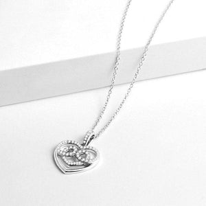 Love Hug Necklace Silver Heart Valentine's Day Gifts - MadeMineAU