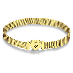 Modern Heart Gold Bracelet For Women Girls Unique Gift - MadeMineAU
