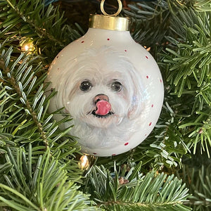 Custom Pet Portrait Ornament Hand Painted from Your Photographs Personalized Christmas Gift - MadeMineAU