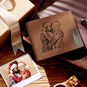 Custom Wallet Christmas Gift AU Custom Photo Wallet | Personalized Wallet | Men's Bifold Wallet
