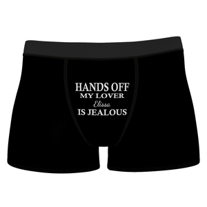 Hands Off Men's Name Shorts Boxer - MadeMineAU