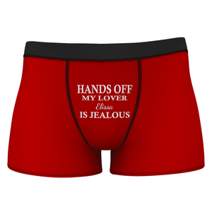 Hands Off Men's Name Shorts Boxer - MadeMineAU