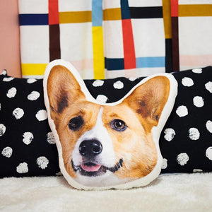 Custom Pet Photo Face Pillow 3D Portrait Pillow-husky - MadeMineAU