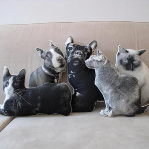 Custom Pet Photo Face Pillow 3D Portrait Pillow-catbaby - MadeMineAU